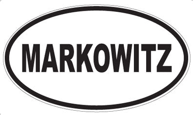 MARKOWITZ - Oval Sticker