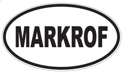 MARKROF - Oval Sticker