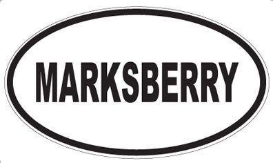 MARKSBERRY - Oval Sticker