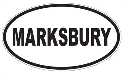 MARKSBURY - Oval Sticker