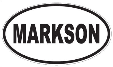 MARKSON - Oval Sticker