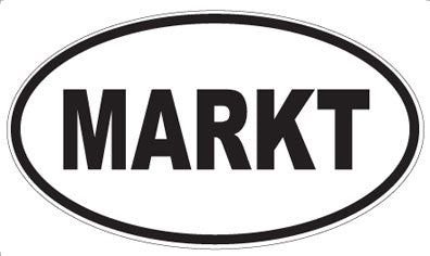 MARKT - Oval Sticker