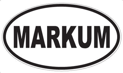 MARKUM - Oval Sticker