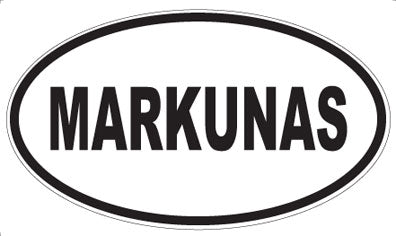 MARKUNAS - Oval Sticker