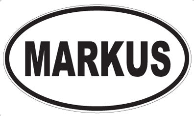 MARKUS - Oval Magnet