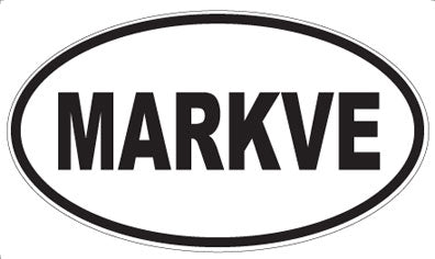 MARKVE - Oval Sticker