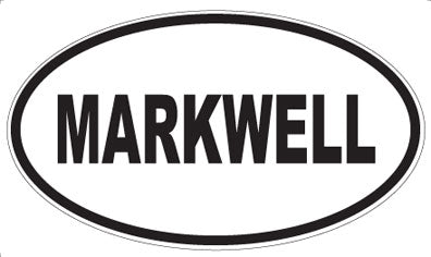 MARKWELL - Oval Sticker