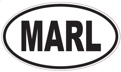 MARL - Oval Sticker