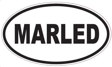 MARLED - Oval Sticker