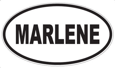 MARLENE - Oval Sticker