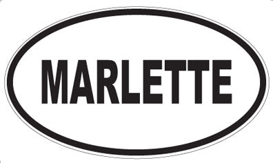 MARLETTE - Oval Sticker