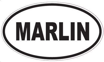 MARLIN - Oval Sticker