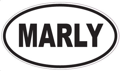 MARLY - Oval Sticker