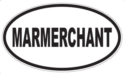MARMERCHANT - Oval Magnet