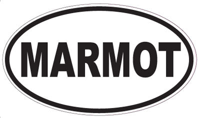 MARMOT - Oval Sticker