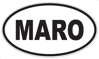 MARO - Oval Sticker