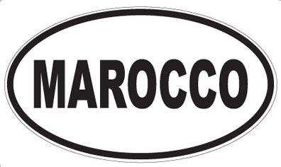 MAROCCO - Oval Sticker