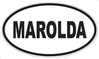 MAROLDA - Oval Sticker