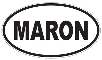 MARON - Oval Sticker