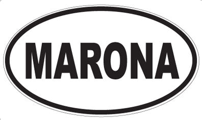 MARONA - Oval Sticker