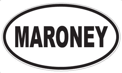 MARONEY - Oval Magnet