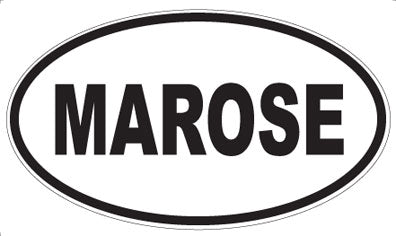 MAROSE - Oval Magnet