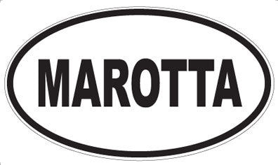 MAROTTA - Oval Sticker