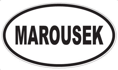 MAROUSEK - Oval Sticker