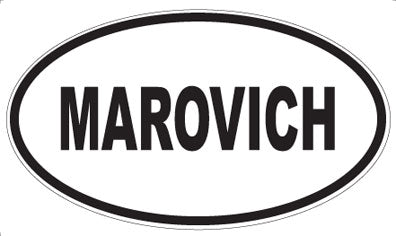 MAROVICH - Oval Magnet