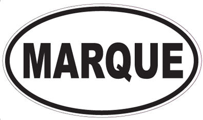 MARQUE - Oval Sticker