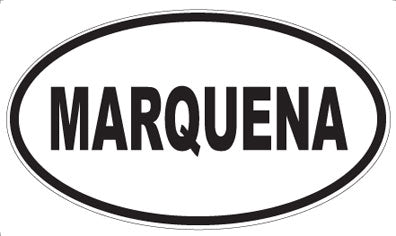 MARQUENA - Oval Sticker
