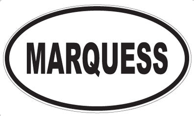 MARQUESS - Oval Sticker