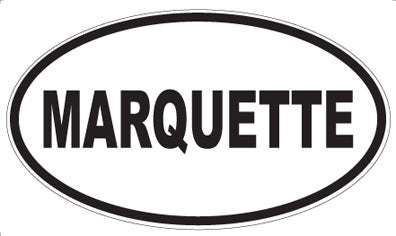 MARQUETTE - Oval Magnet