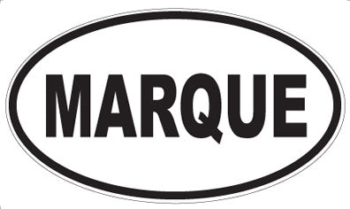 MARQUE - Oval Magnet