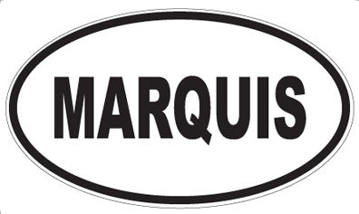 MARQUIS - Oval Sticker