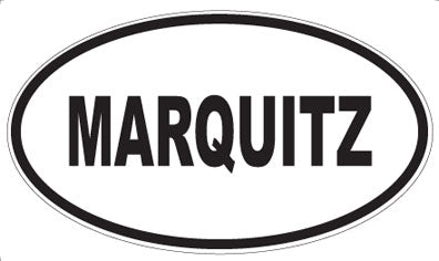 MARQUITZ - Oval Sticker