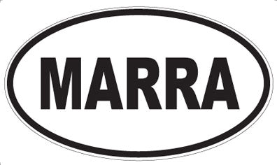 MARRA - Oval Sticker
