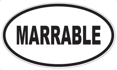 MARRABLE - Oval Sticker