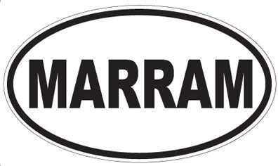 MARRAM - Oval Sticker