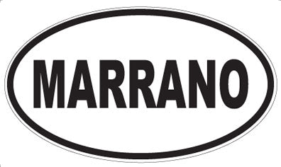 MARRANO - Oval Sticker