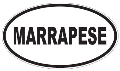 MARRAPESE - Oval Sticker