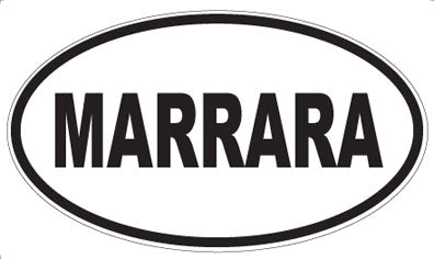 MARRARA - Oval Sticker