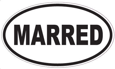 MARRED - Oval Sticker