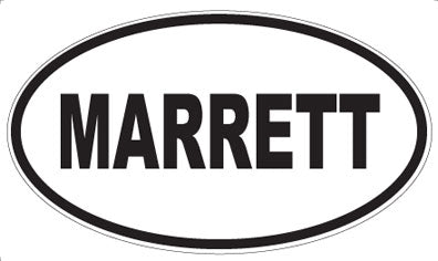 MARRETT - Oval Sticker
