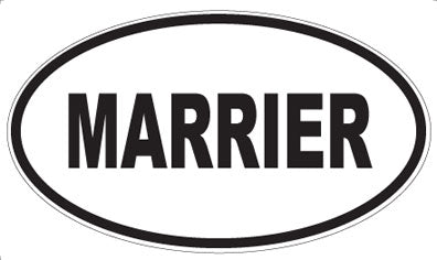 MARRIER - Oval Magnet