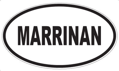 MARRINAN - Oval Sticker