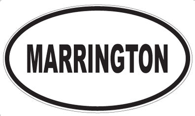 MARRINGTON - Oval Sticker