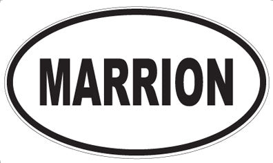 MARRION - Oval Magnet