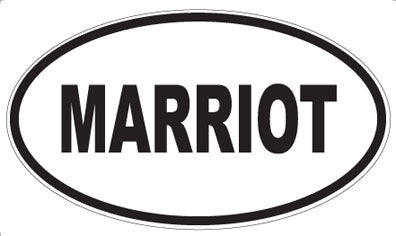 MARRIOT - Oval Magnet