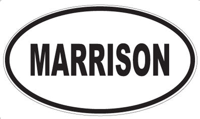 MARRISON - Oval Sticker